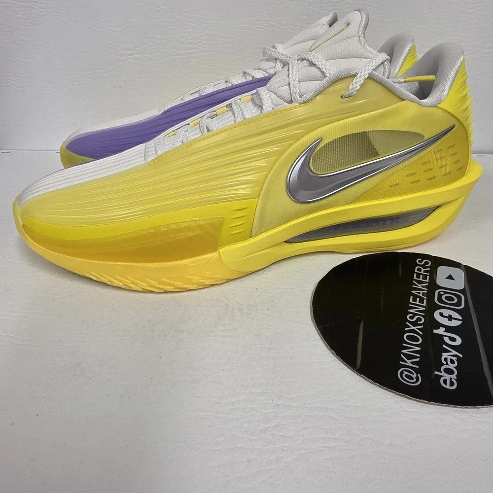 Nike Air Zoom G.T. Cut 3 Turbo Lakers Yellow Purple HV9918-500 Men's Size 13